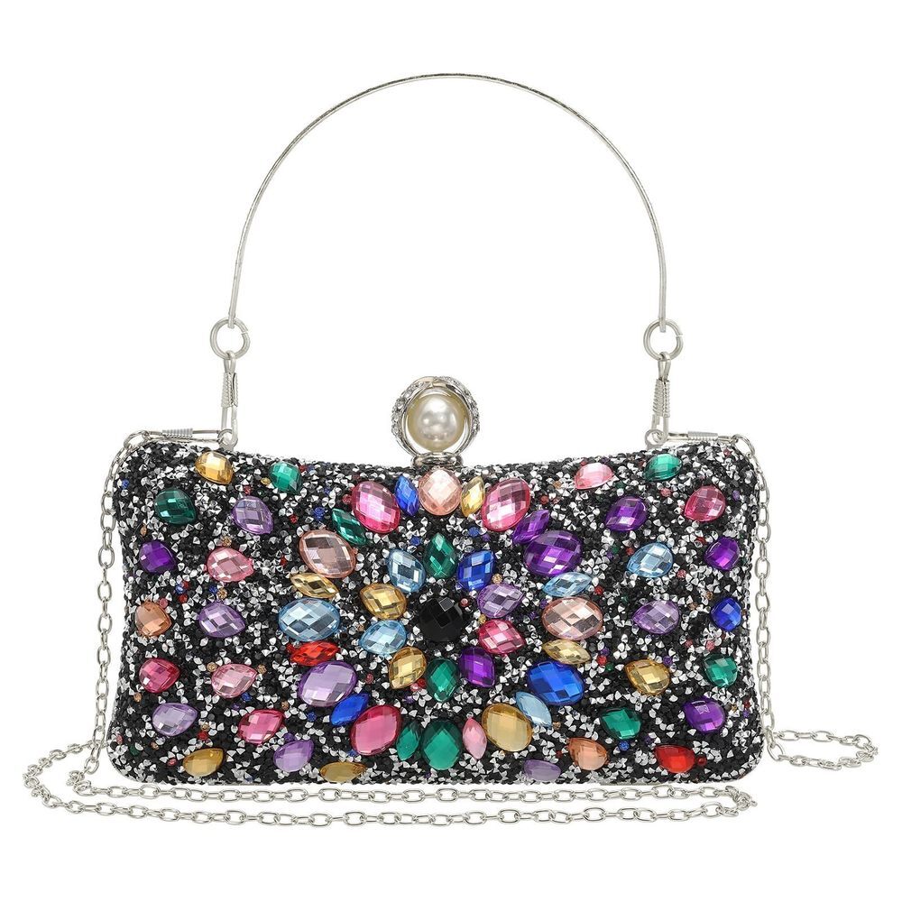 Uxcell Colorful Rhinestone Evening Clutch for Weddings & Parties